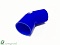 Патрубок силиконовый, Samco, 45 гр, 76 мм, синий