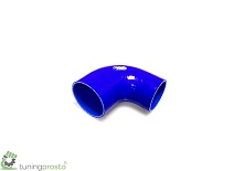 Патрубок силиконовый, Samco, 90 гр, переход 70-83 мм, синий