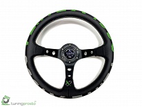 Рулевое колесо Vertex Deep Black Air style, зелёный