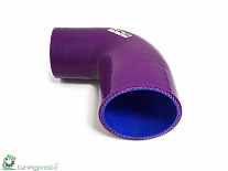 Патрубок силиконовый, 90 гр, переход 51-63 мм, фиолетовый
