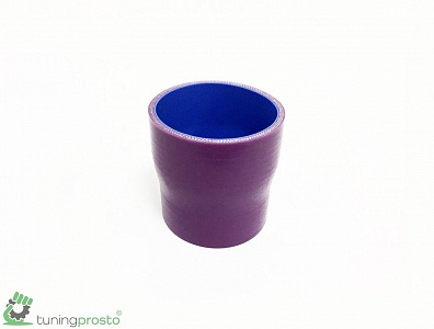 Патрубок силиконовый, переход 63-70 мм, фиолетовый